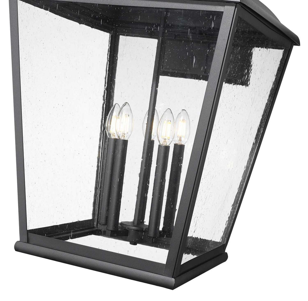 Raphael Five Light Outdoor Wall Mount in Sand Black Z-Lite Canada