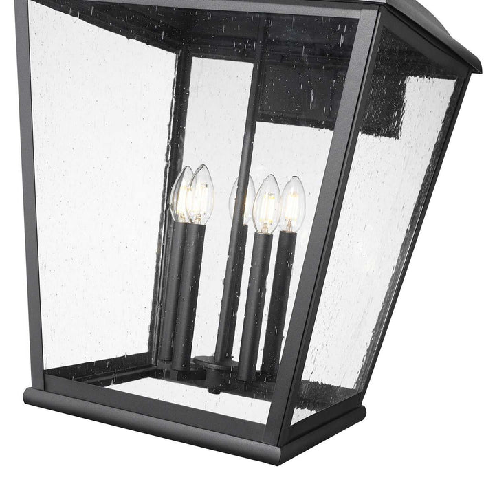 Raphael Five Light Outdoor Wall Mount in Sand Black Z-Lite Canada