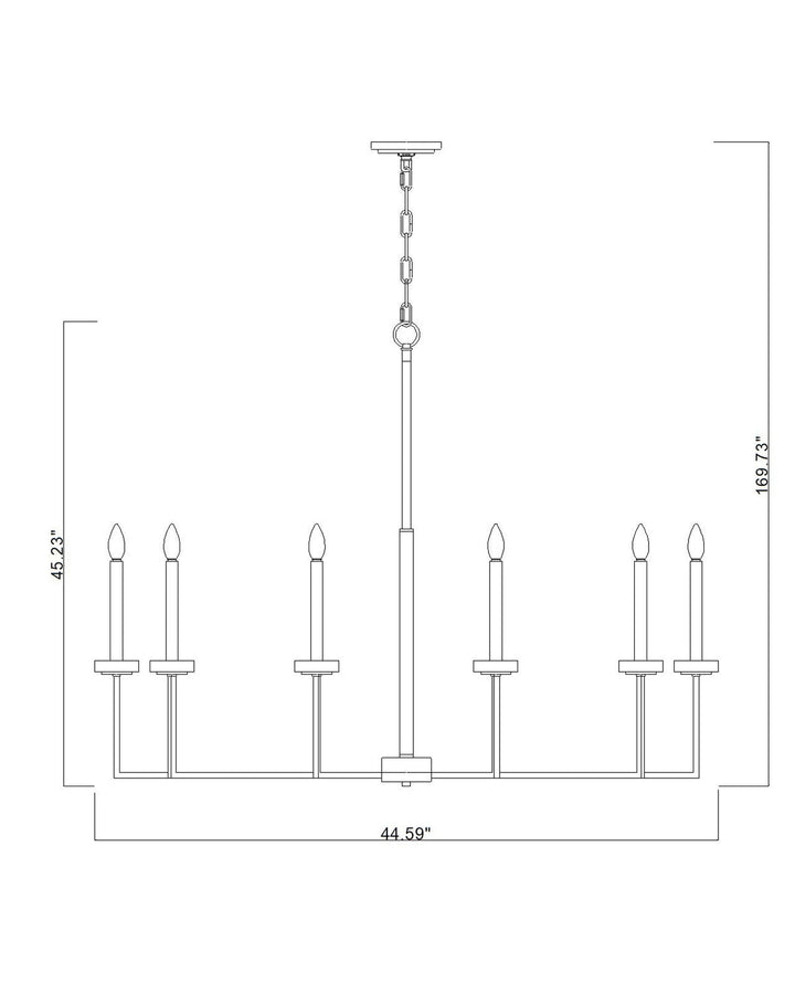 Gaultier Ten Light Chandelier in Matte Black+Modern Gold Z-Lite Canada