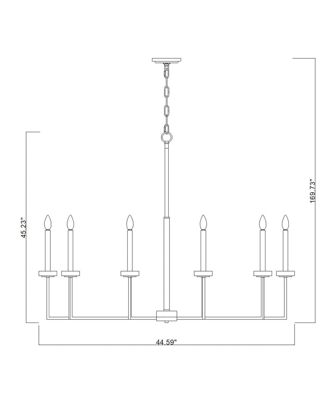 Gaultier Ten Light Chandelier in Modern Gold Z-Lite Canada