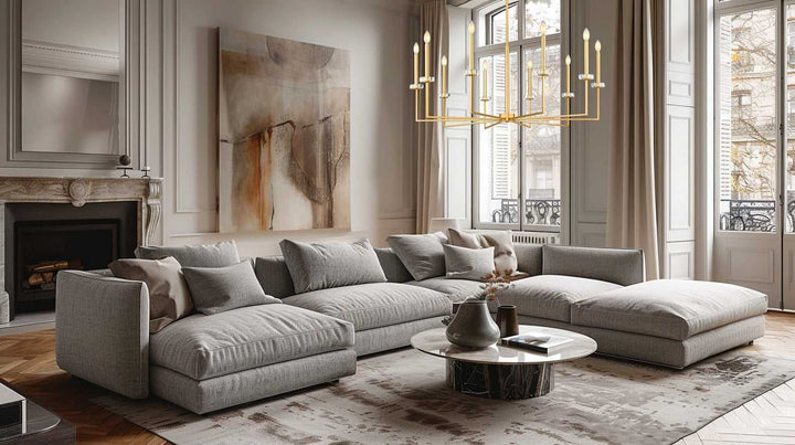 Gaultier Ten Light Chandelier in Modern Gold Z-Lite Canada