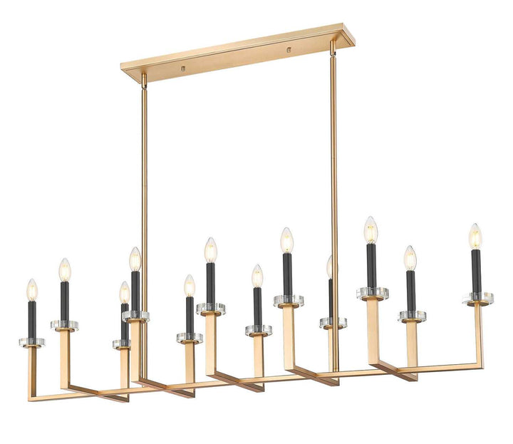 Gaultier 12 Light Linear Chandelier in Modern Gold Z-Lite Canada