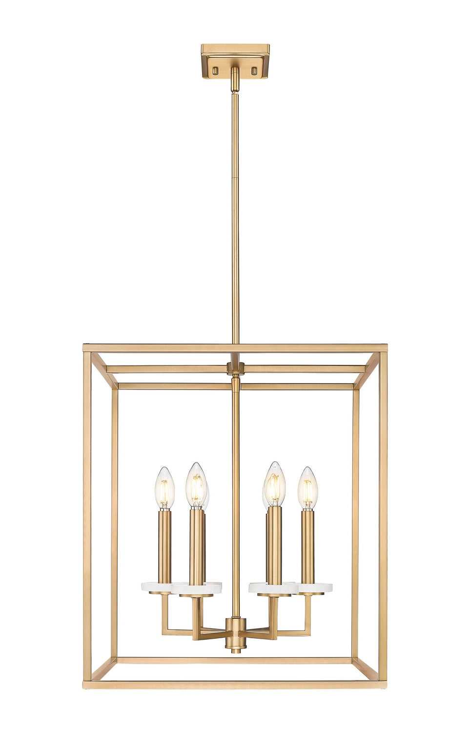 Gaultier Six Light Chandelier in Modern Gold Z-Lite Canada