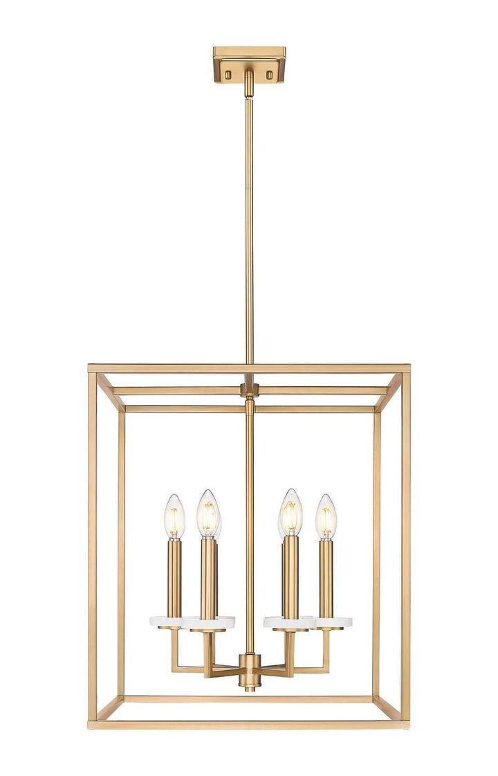 Gaultier Six Light Chandelier in Modern Gold Z-Lite Canada