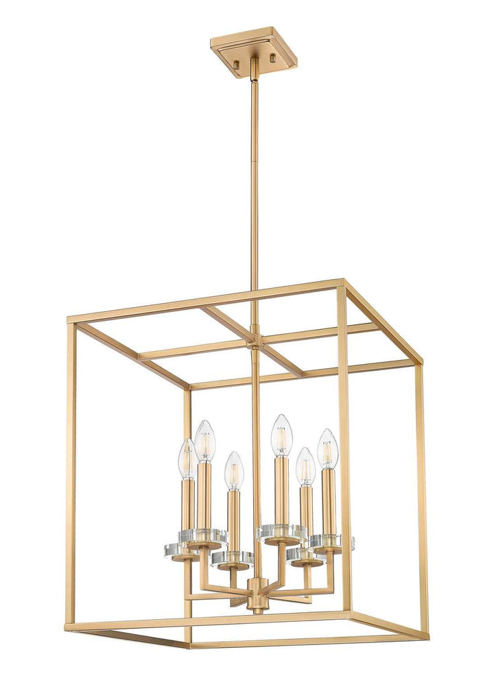 Gaultier Six Light Chandelier in Modern Gold Z-Lite Canada