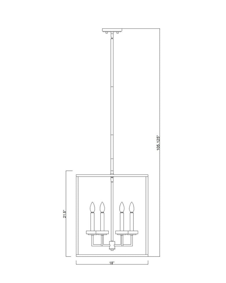 Gaultier Six Light Chandelier in Modern Gold Z-Lite Canada