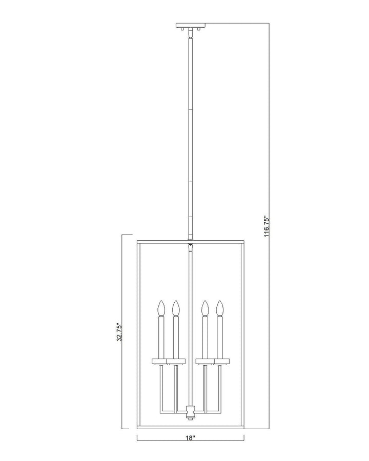 Gaultier Six Light Chandelier in Matte Black+Modern Gold Z-Lite Canada