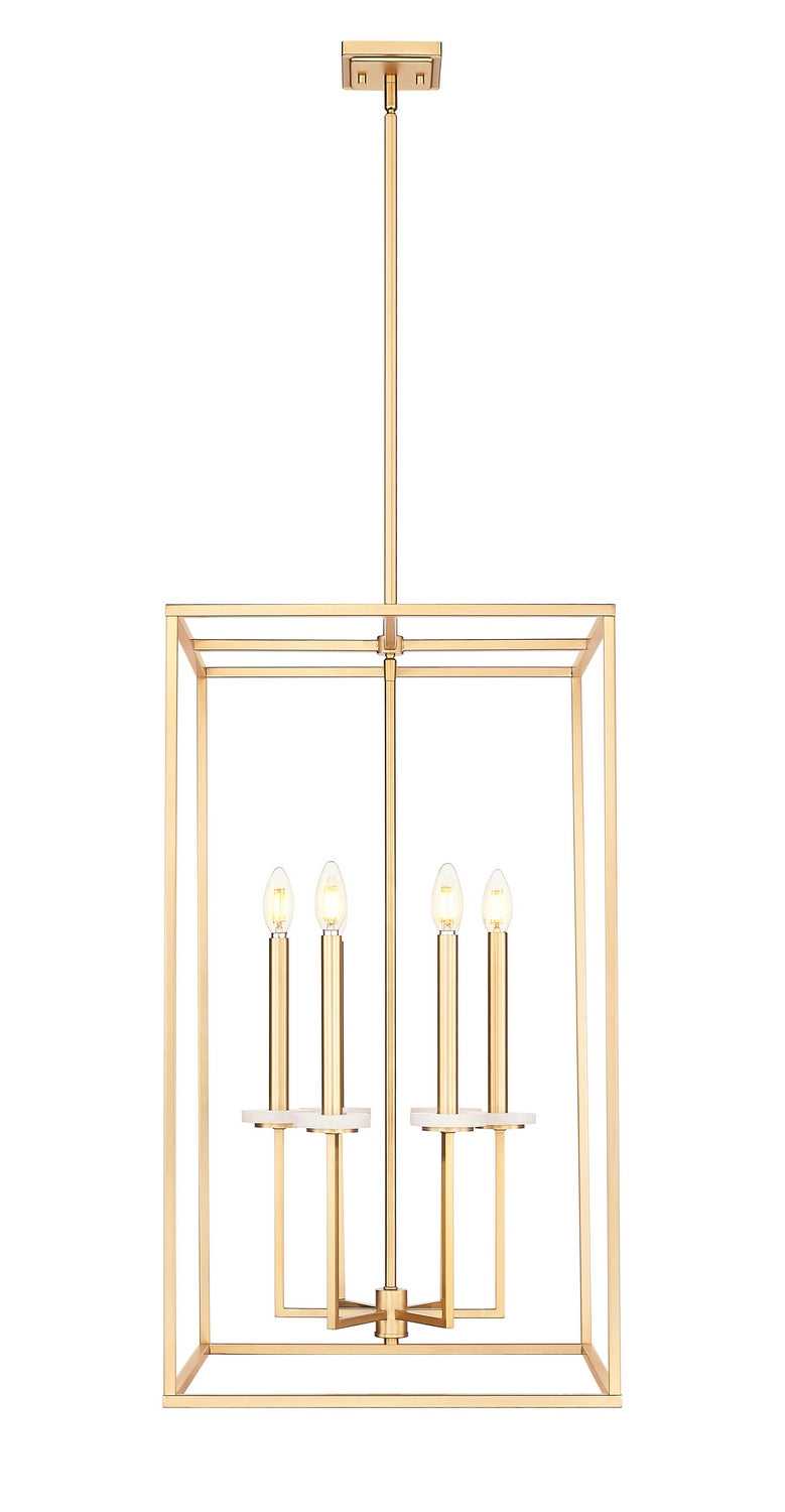 Gaultier Six Light Chandelier in Modern Gold Z-Lite Canada