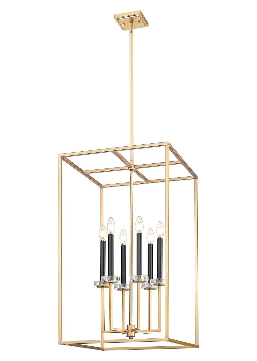 Gaultier Six Light Chandelier in Modern Gold Z-Lite Canada