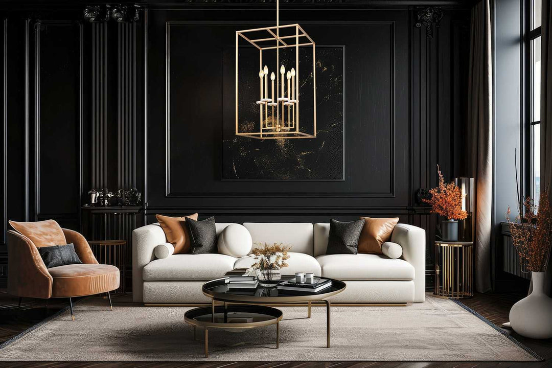 Gaultier Six Light Chandelier in Modern Gold Z-Lite Canada
