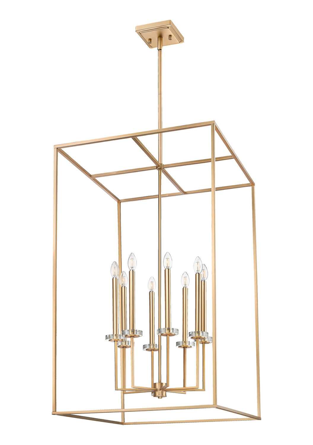 Gaultier Eight Light Chandelier in Modern Gold Z-Lite Canada
