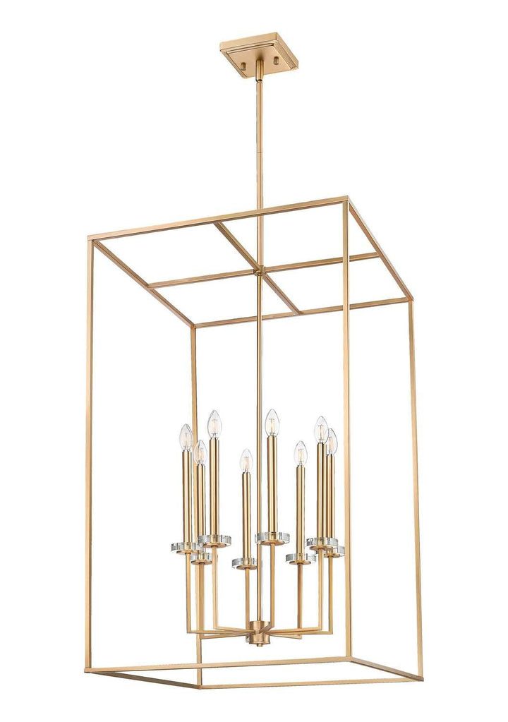 Gaultier Eight Light Chandelier in Modern Gold Z-Lite Canada