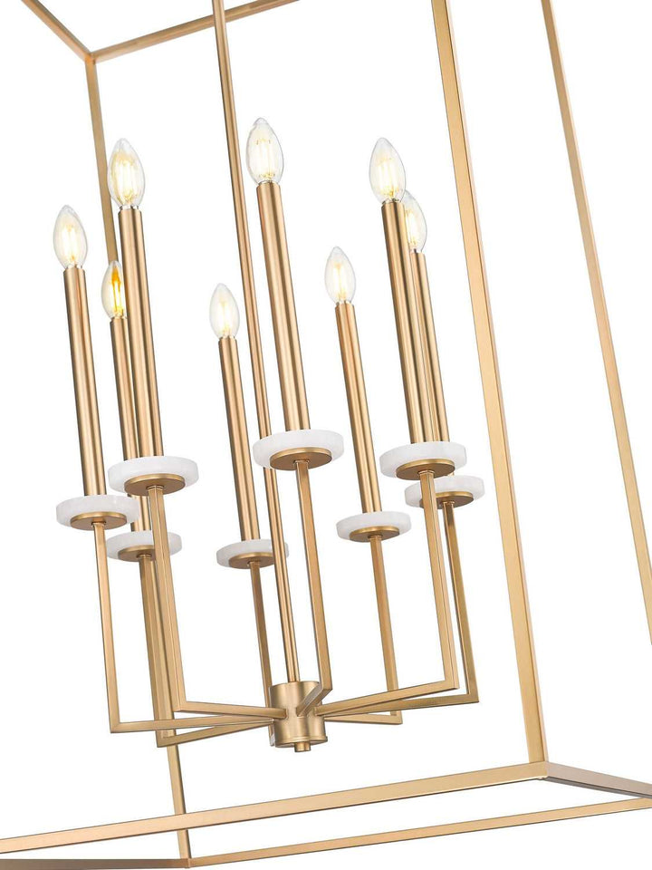 Gaultier Eight Light Chandelier in Modern Gold Z-Lite Canada