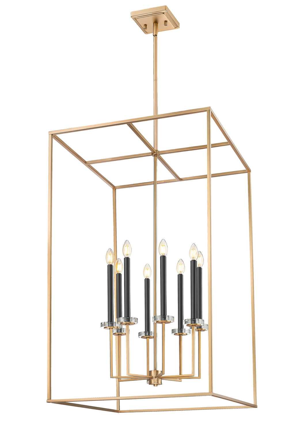 Gaultier Eight Light Chandelier in Modern Gold Z-Lite Canada