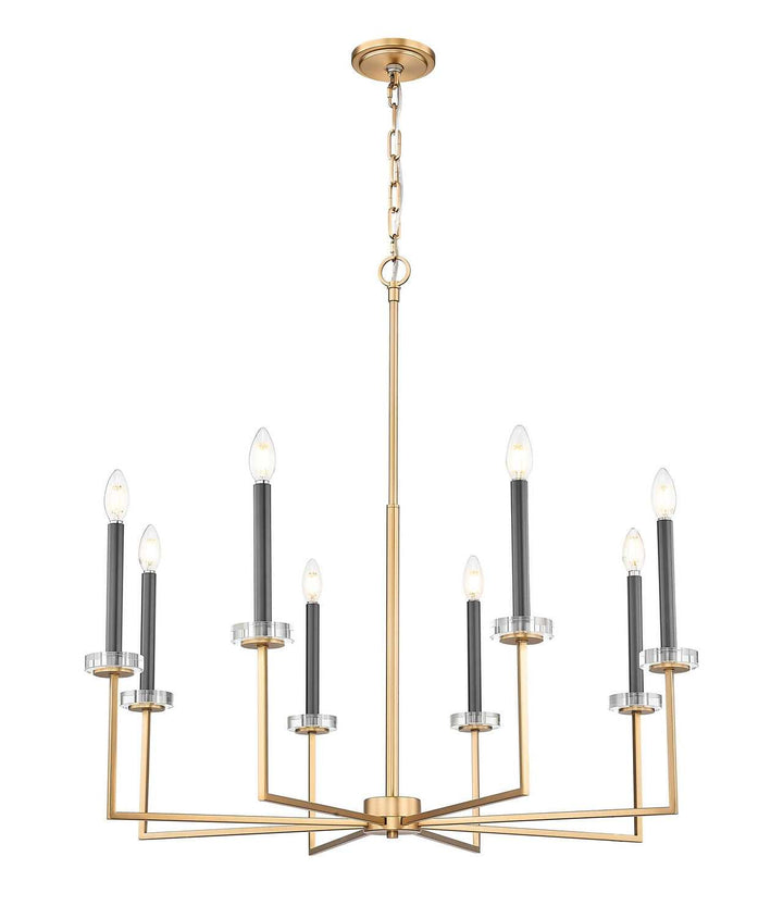 Gaultier Eight Light Chandelier in Modern Gold Z-Lite Canada