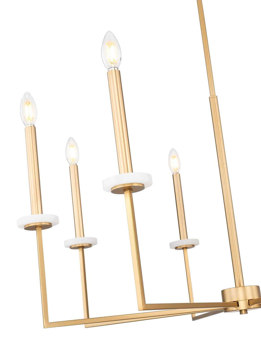 Gaultier Eight Light Chandelier in Modern Gold Z-Lite Canada