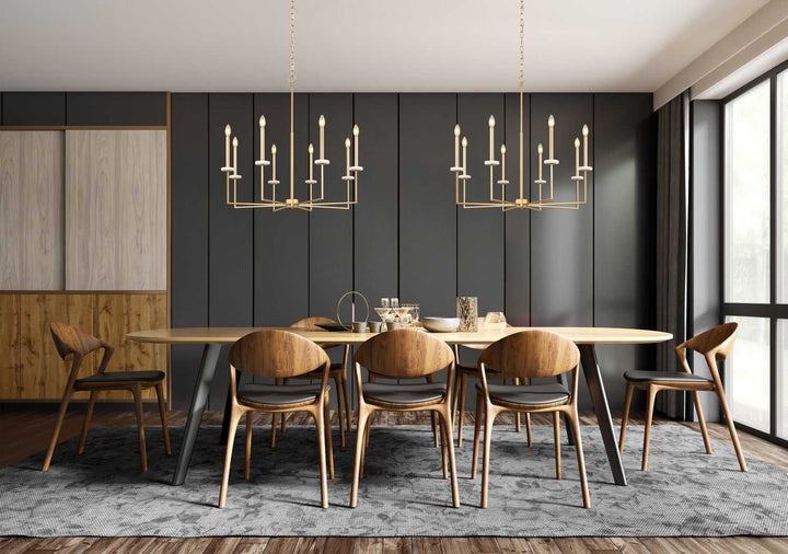 Gaultier Eight Light Chandelier in Modern Gold Z-Lite Canada