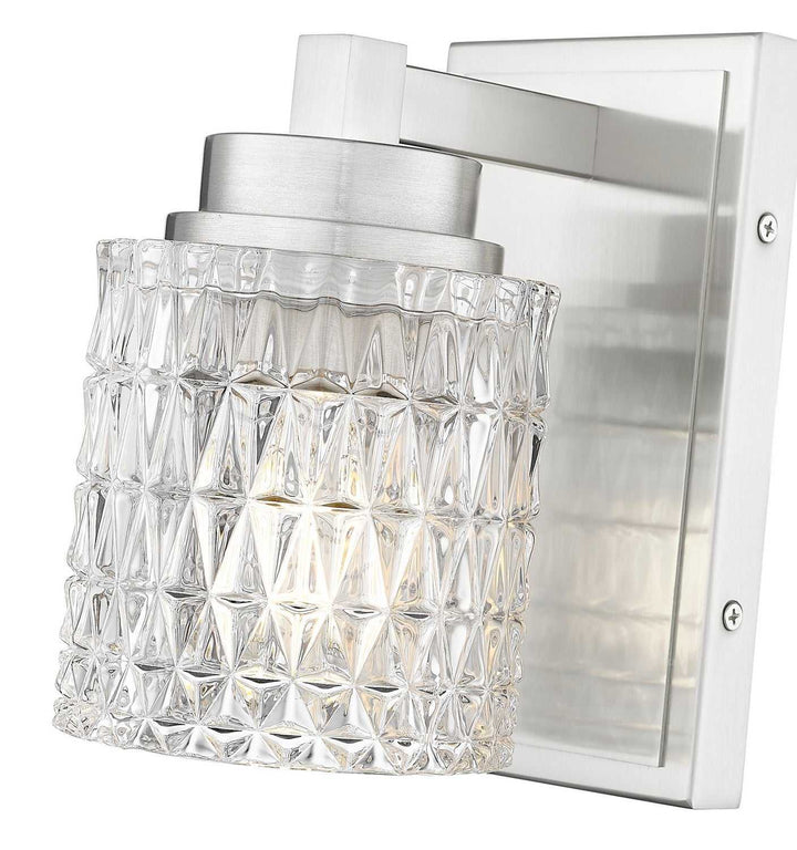 Jacqueline One Light Wall Sconce in Brushed Nickel Z-Lite Canada