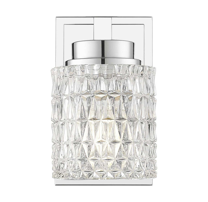Jacqueline One Light Wall Sconce in Chrome Z-Lite Canada