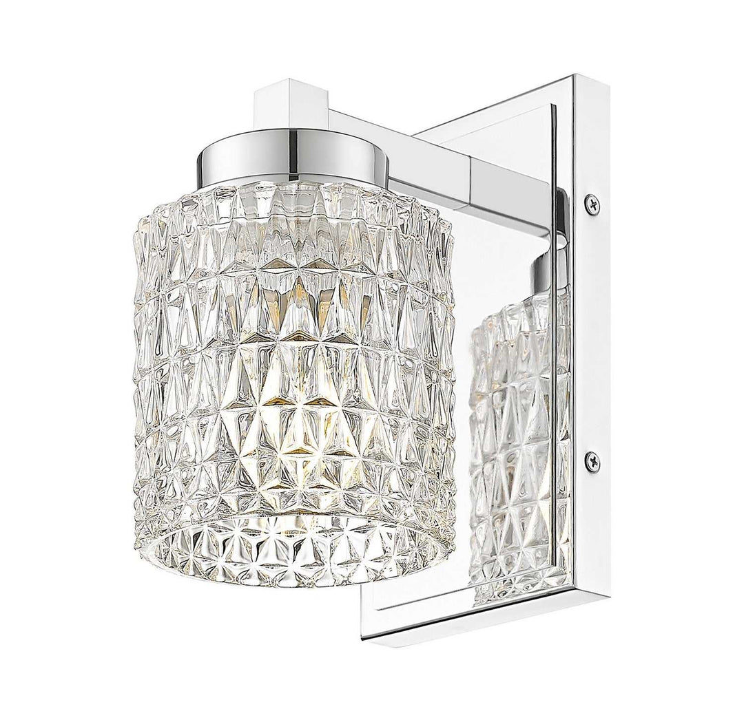 Jacqueline One Light Wall Sconce in Chrome Z-Lite Canada