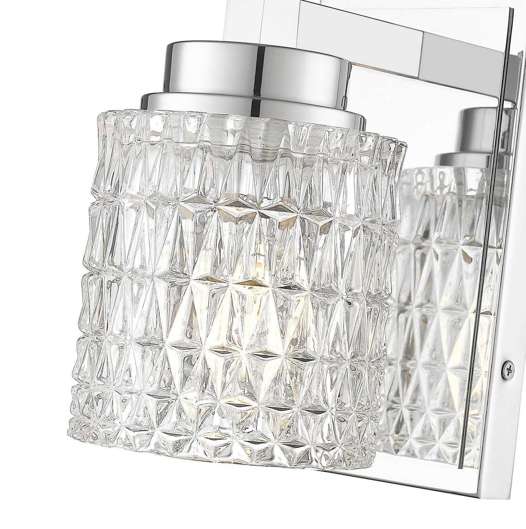 Jacqueline One Light Wall Sconce in Chrome Z-Lite Canada