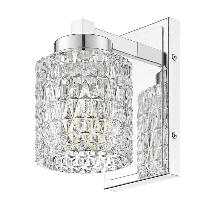 Jacqueline One Light Wall Sconce in Chrome Z-Lite Canada