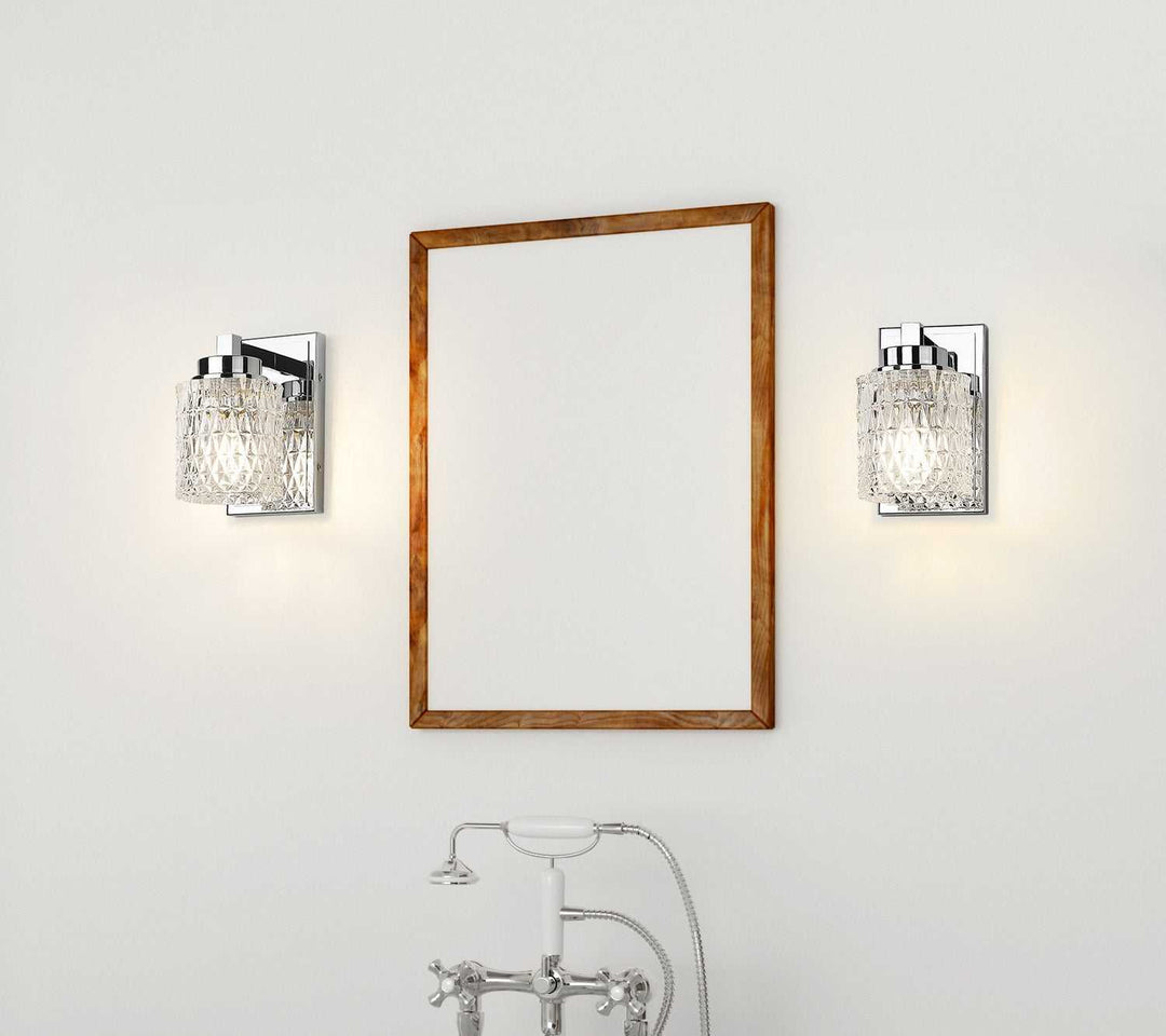 Jacqueline One Light Wall Sconce in Chrome Z-Lite Canada