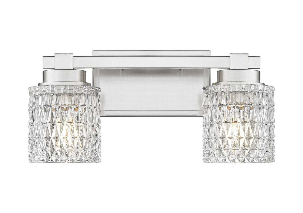 Jacqueline Two Light Vanity in Brushed Nickel Z-Lite Canada