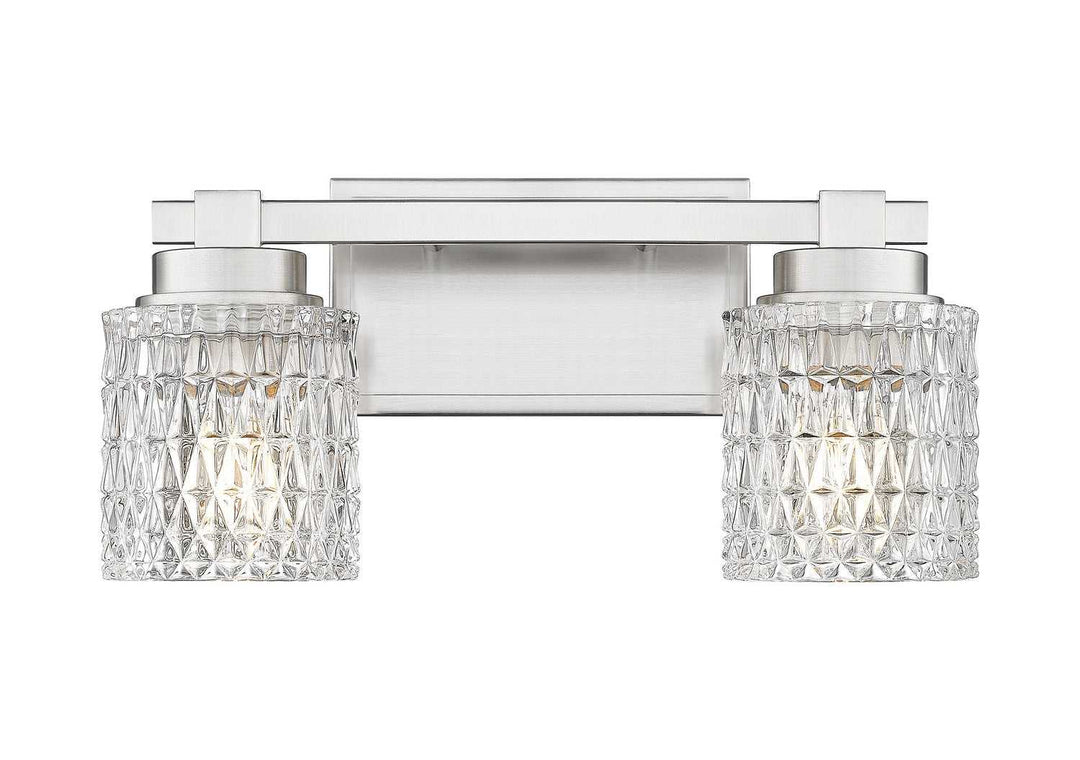 Jacqueline Two Light Vanity in Brushed Nickel Z-Lite Canada