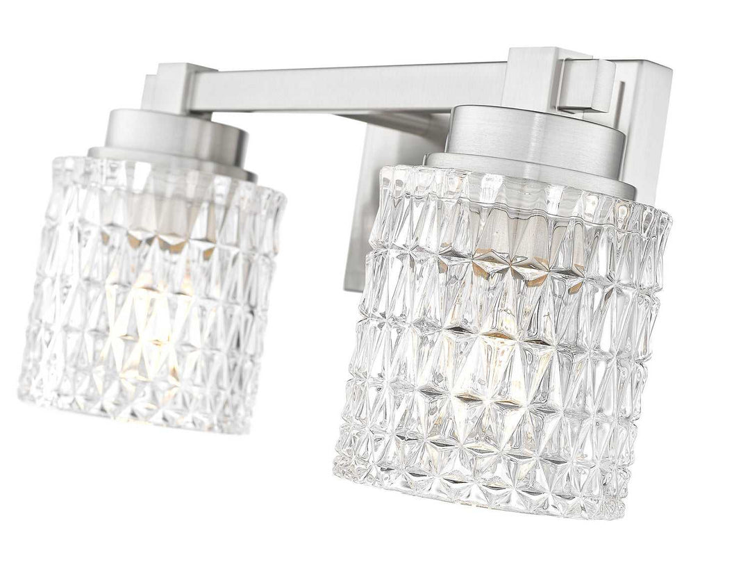 Jacqueline Two Light Vanity in Brushed Nickel Z-Lite Canada