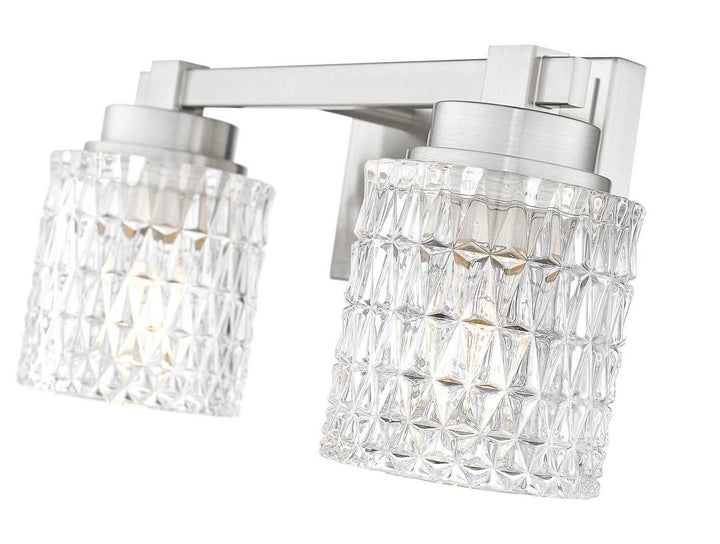Jacqueline Two Light Vanity in Brushed Nickel Z-Lite Canada