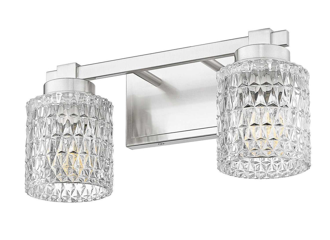 Jacqueline Two Light Vanity in Brushed Nickel Z-Lite Canada