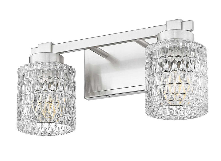 Jacqueline Two Light Vanity in Brushed Nickel Z-Lite Canada