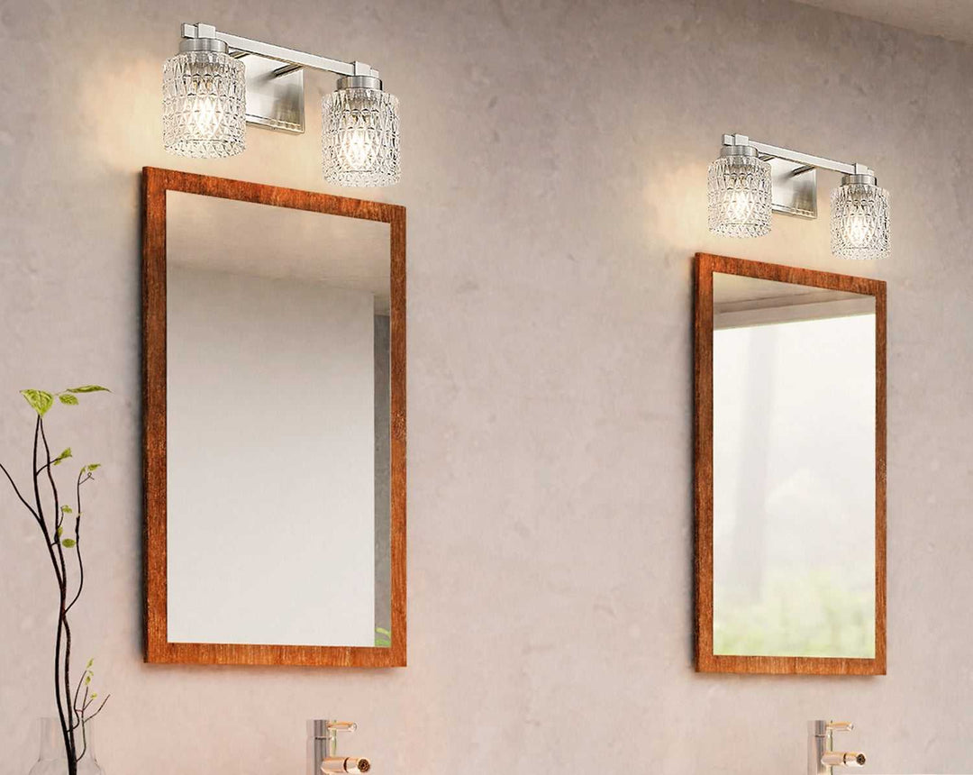 Jacqueline Two Light Vanity in Brushed Nickel Z-Lite Canada