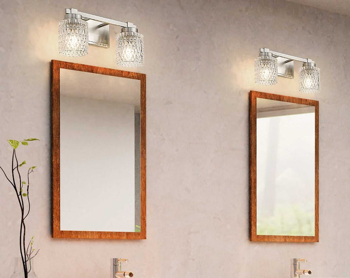 Jacqueline Two Light Vanity in Brushed Nickel Z-Lite Canada
