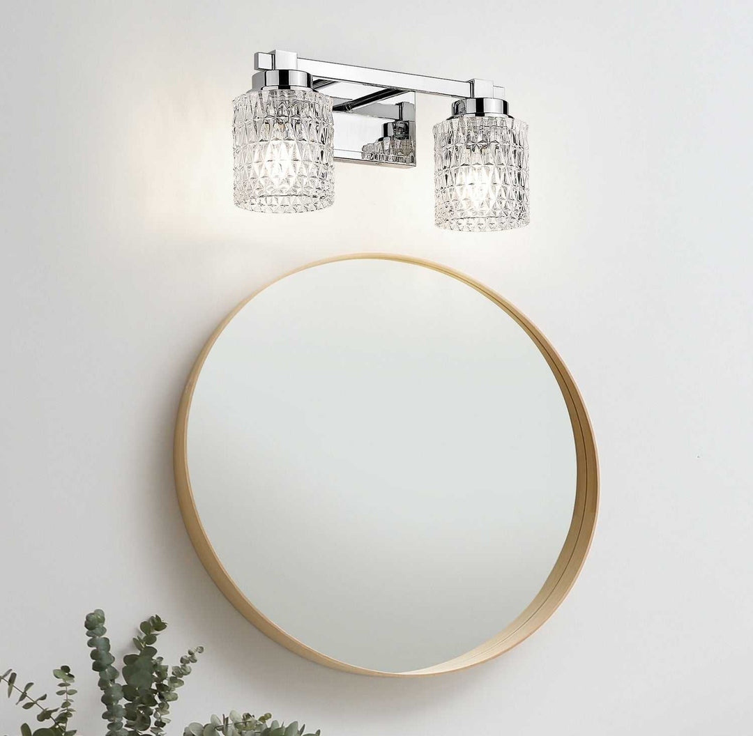 Jacqueline Two Light Vanity in Chrome Z-Lite Canada