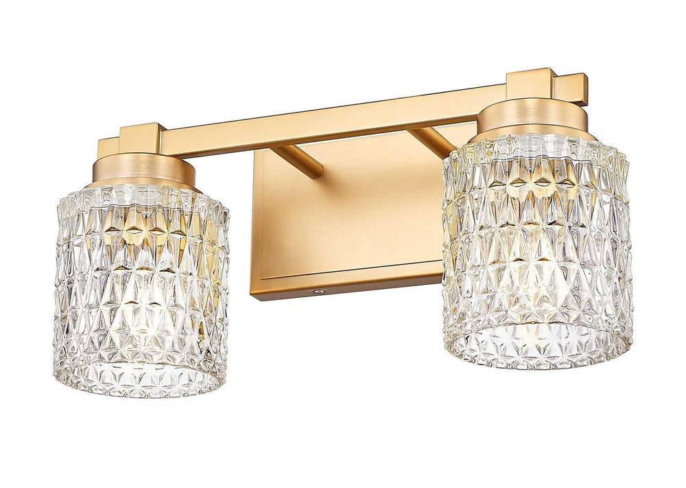 Jacqueline Two Light Vanity in Modern Gold Z-Lite Canada