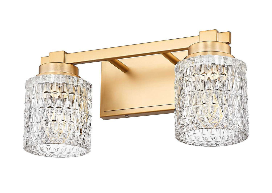Jacqueline Two Light Vanity in Modern Gold Z-Lite Canada