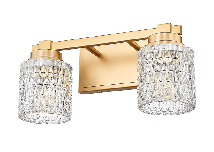Jacqueline Two Light Vanity in Modern Gold Z-Lite Canada