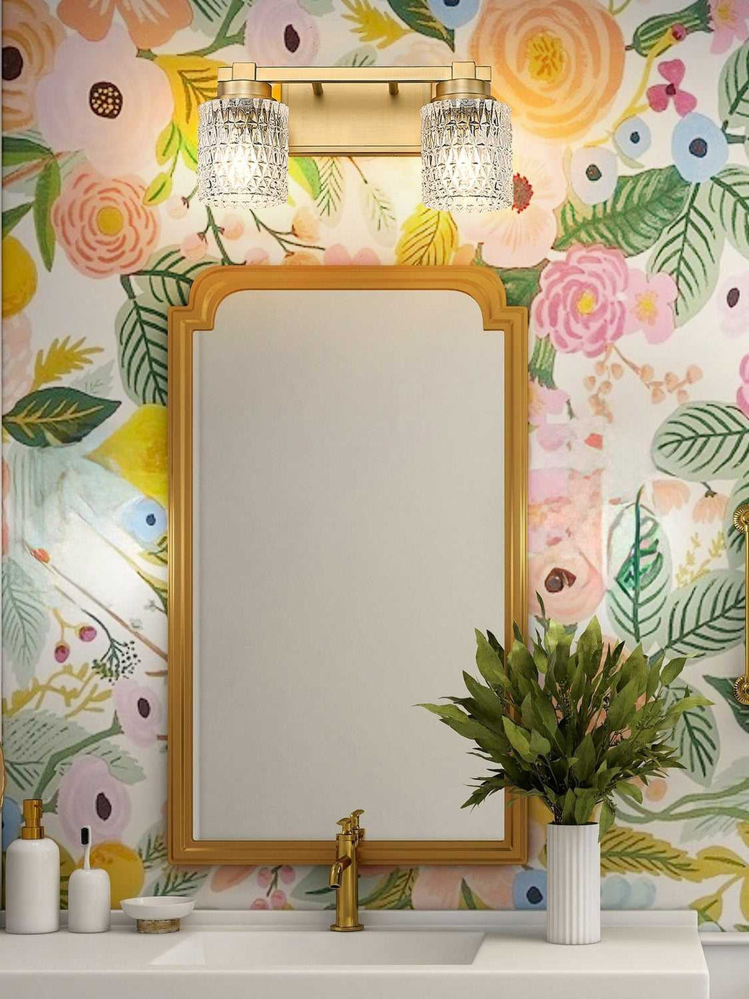 Jacqueline Two Light Vanity in Modern Gold Z-Lite Canada
