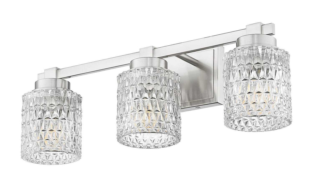 Jacqueline Three Light Vanity in Brushed Nickel Z-Lite Canada