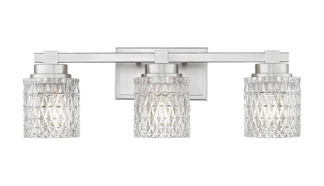 Jacqueline Three Light Vanity in Brushed Nickel Z-Lite Canada