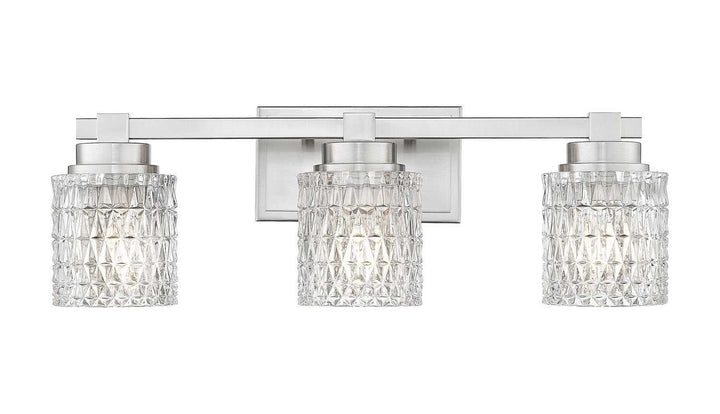 Jacqueline Three Light Vanity in Brushed Nickel Z-Lite Canada