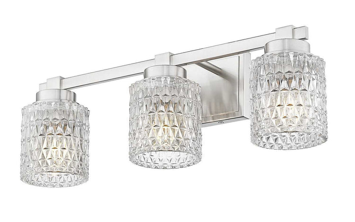 Jacqueline Three Light Vanity in Brushed Nickel Z-Lite Canada