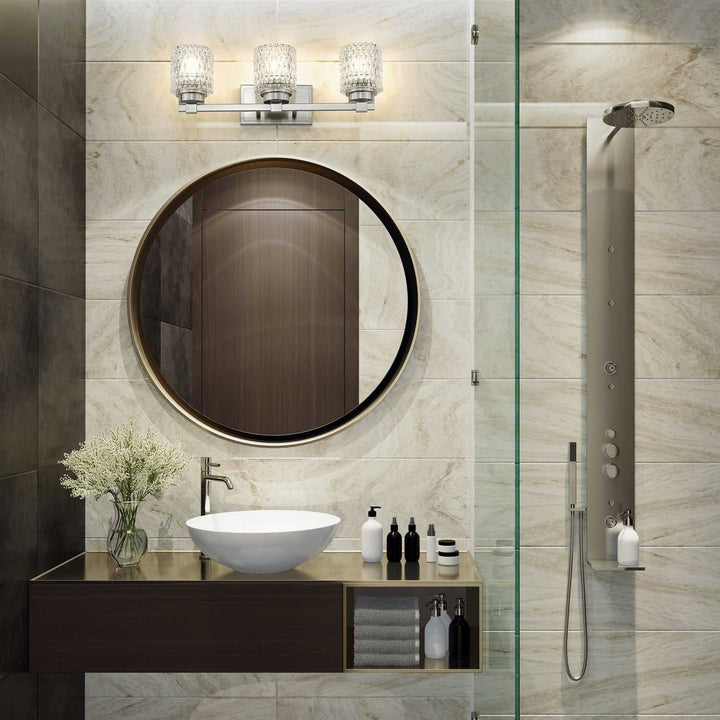Jacqueline Three Light Vanity in Brushed Nickel Z-Lite Canada