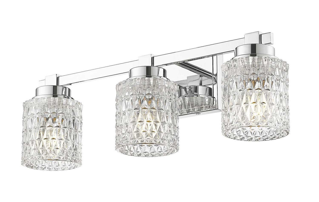 Jacqueline Three Light Vanity in Chrome Z-Lite Canada