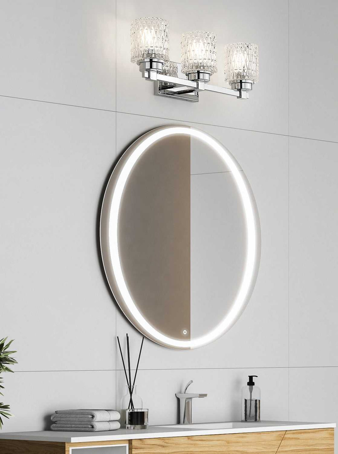 Jacqueline Three Light Vanity in Chrome Z-Lite Canada