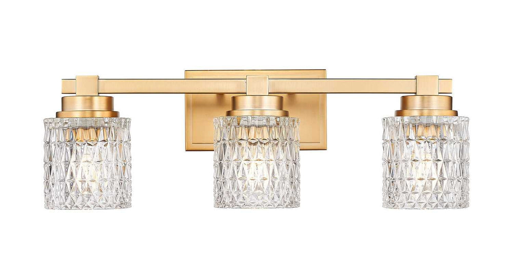Jacqueline Three Light Vanity in Modern Gold Z-Lite Canada