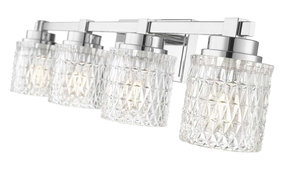 Jacqueline Four Light Vanity in Chrome Z-Lite Canada