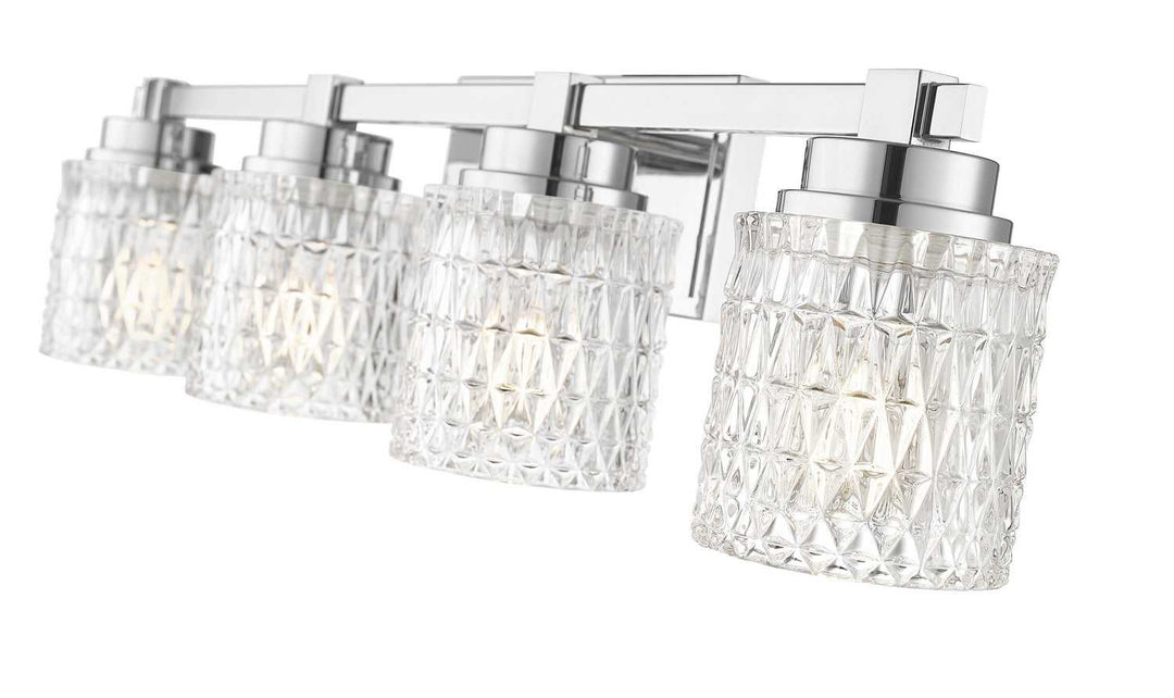 Jacqueline Four Light Vanity in Chrome Z-Lite Canada